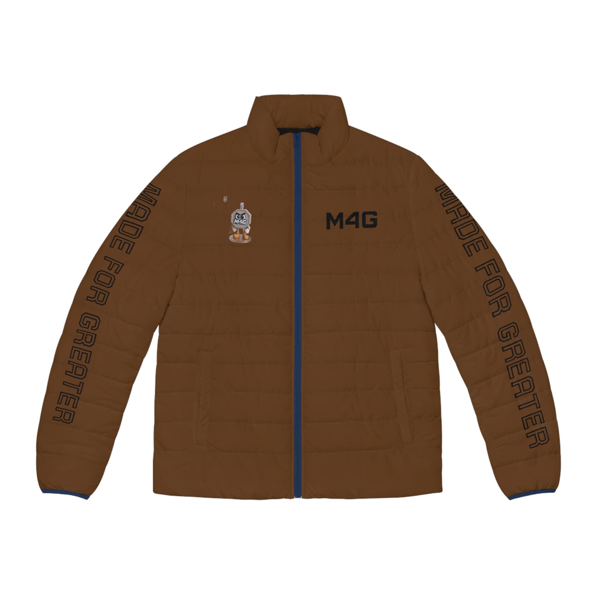 M4G Men's Brown Puffer Jacket