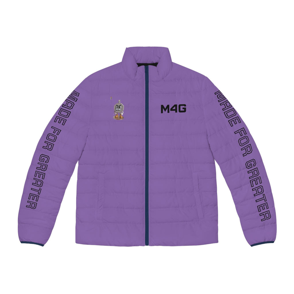 M4G Men's Light Purple Puffer Jacket