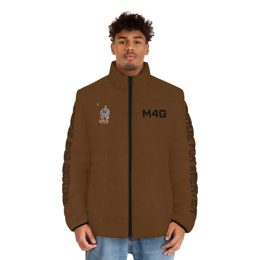 M4G Men's Brown Puffer Jacket