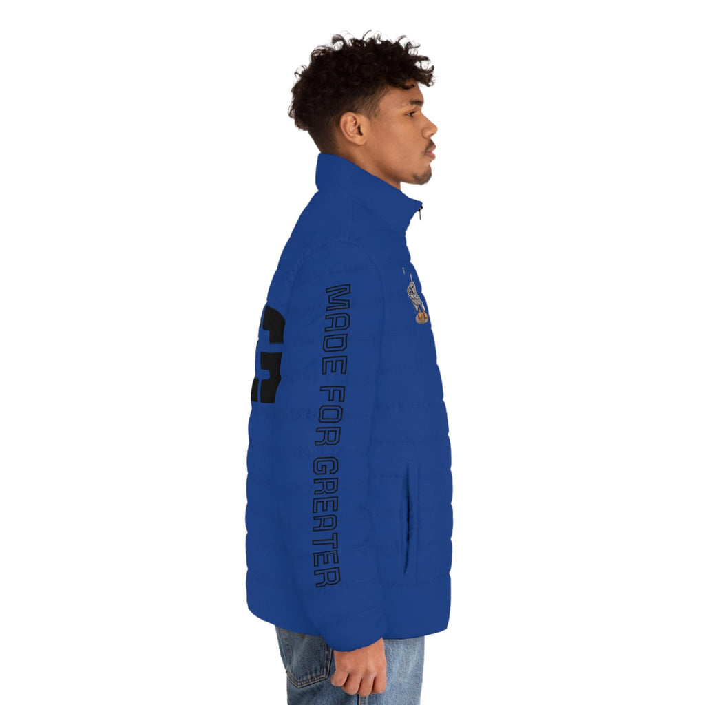 M4G Royal Blue Men's Puffer Jacket