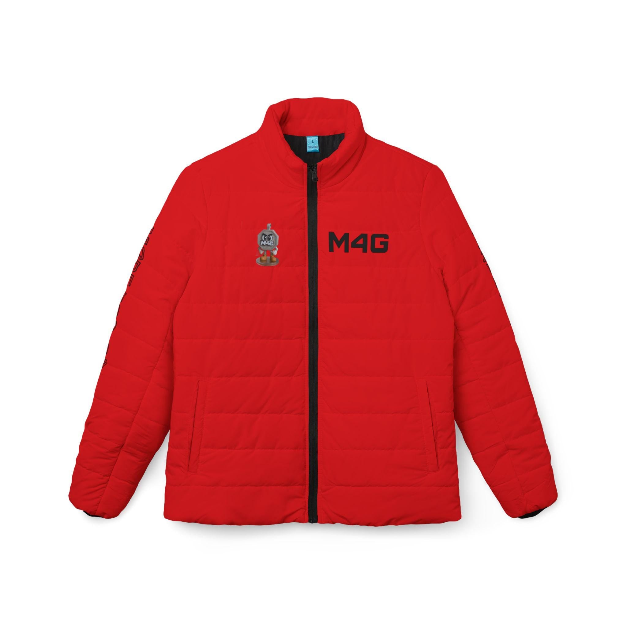 Dark Red Women M4G Original Edition Puffer Jacket