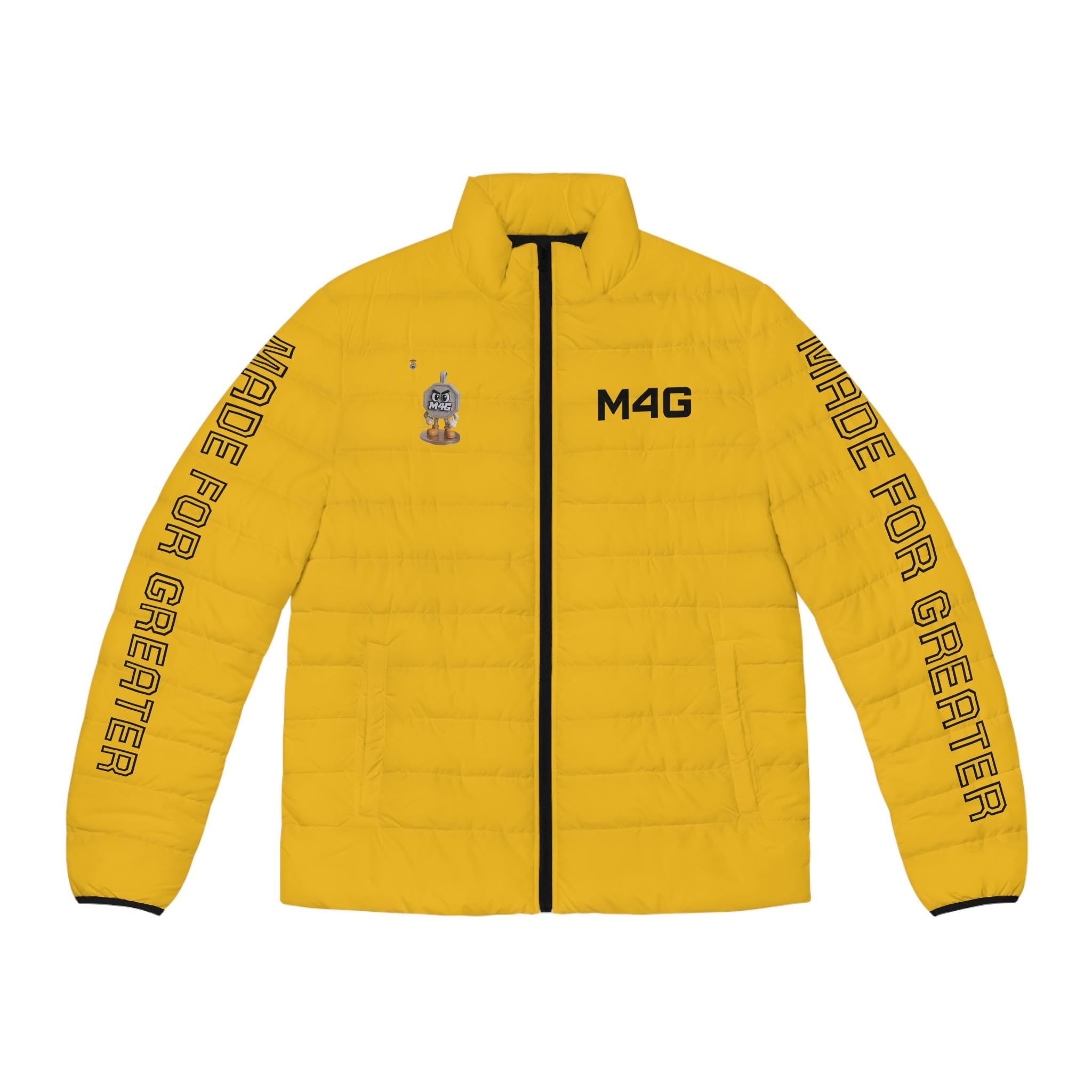 M4G Men's Yellow Puffer Jacket