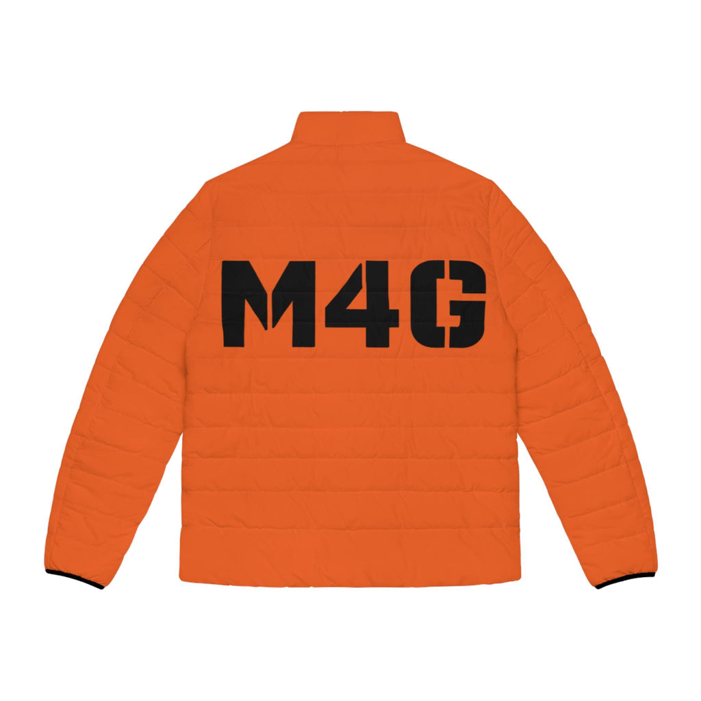 M4G Men's Orange Puffer Jacket