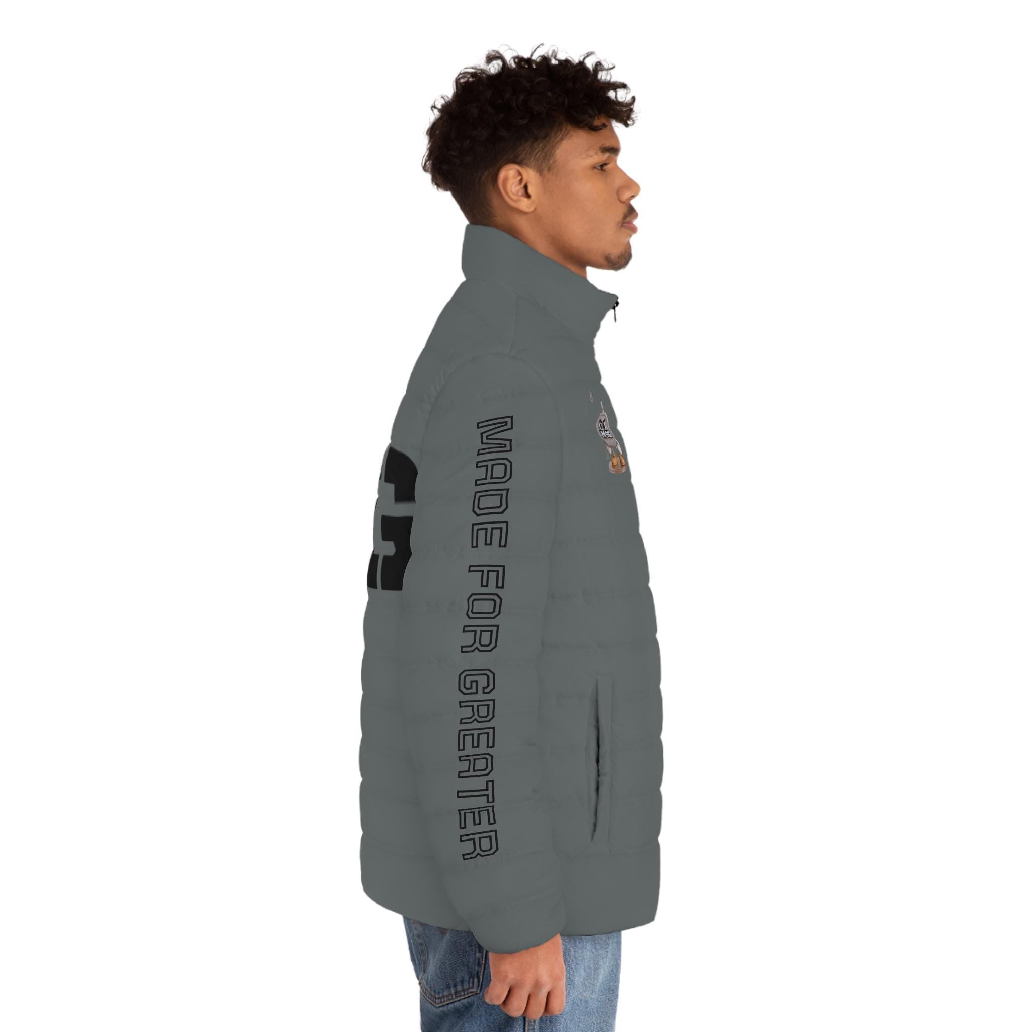 M4G Dark Grey Men's Puffer Jacket