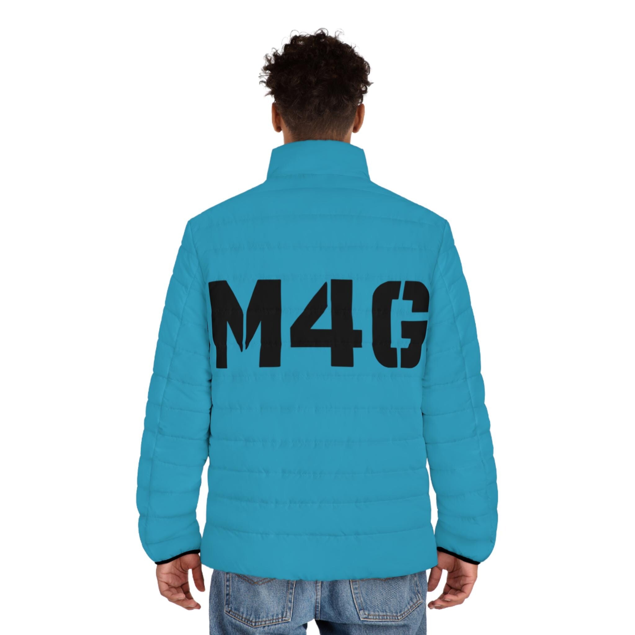 M4G Turquoise Men's Puffer Jacket