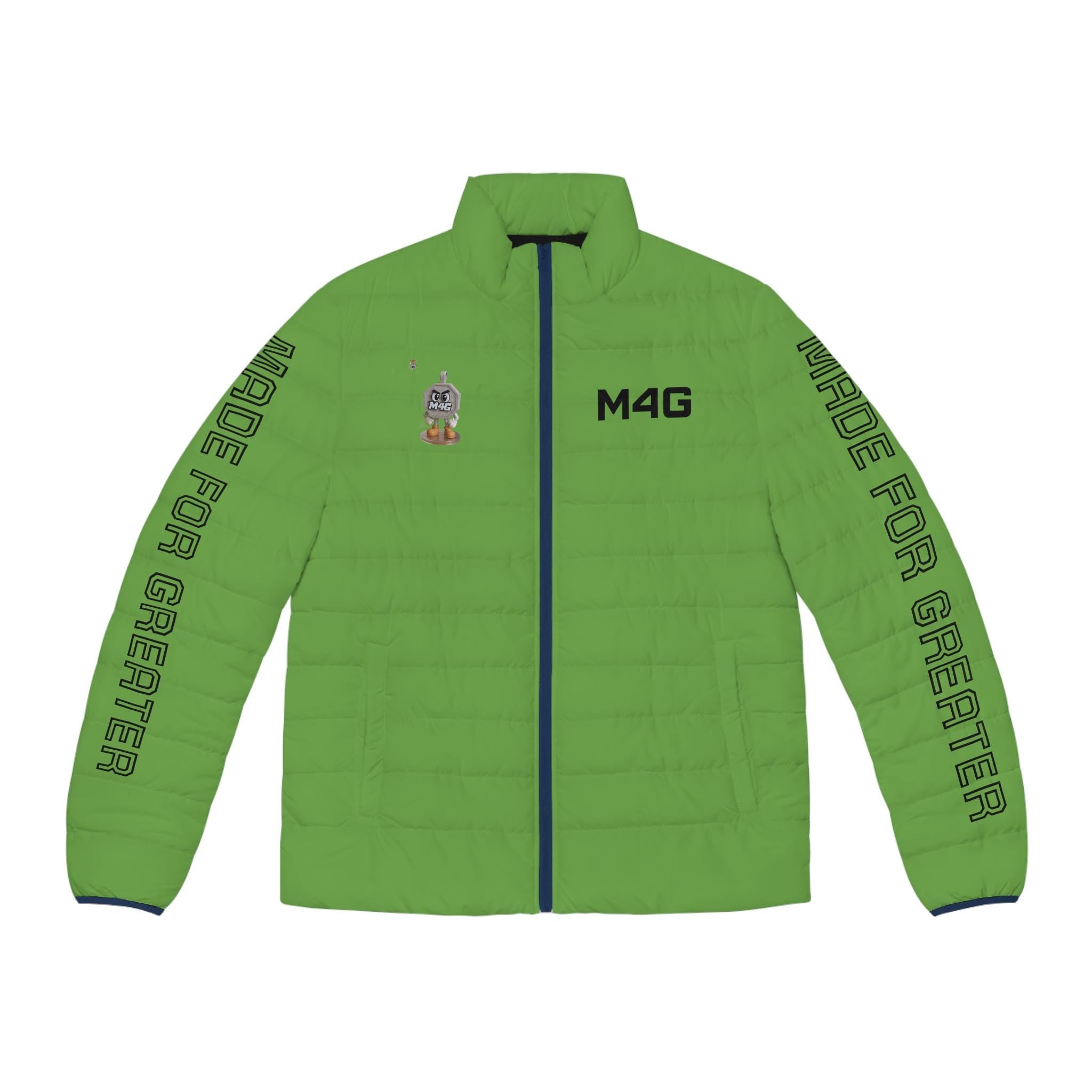 M4G Men's Green Puffer Jacket