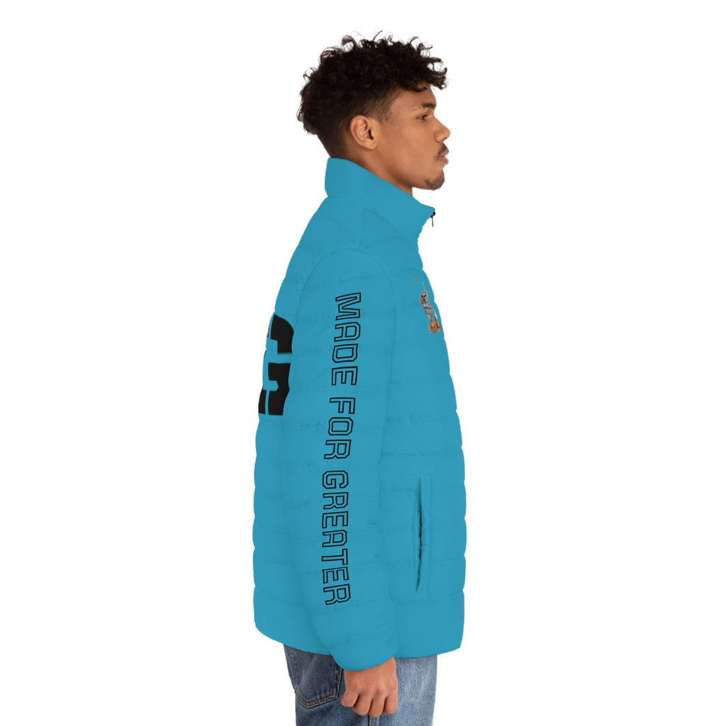 M4G Turquoise Men's Puffer Jacket