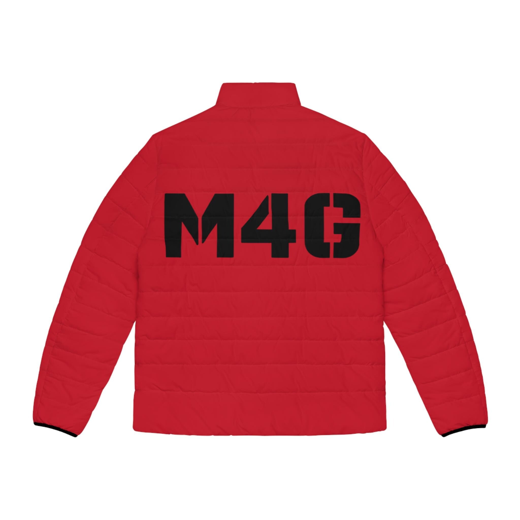 M4G Men's Dark Red Puffer Jacket
