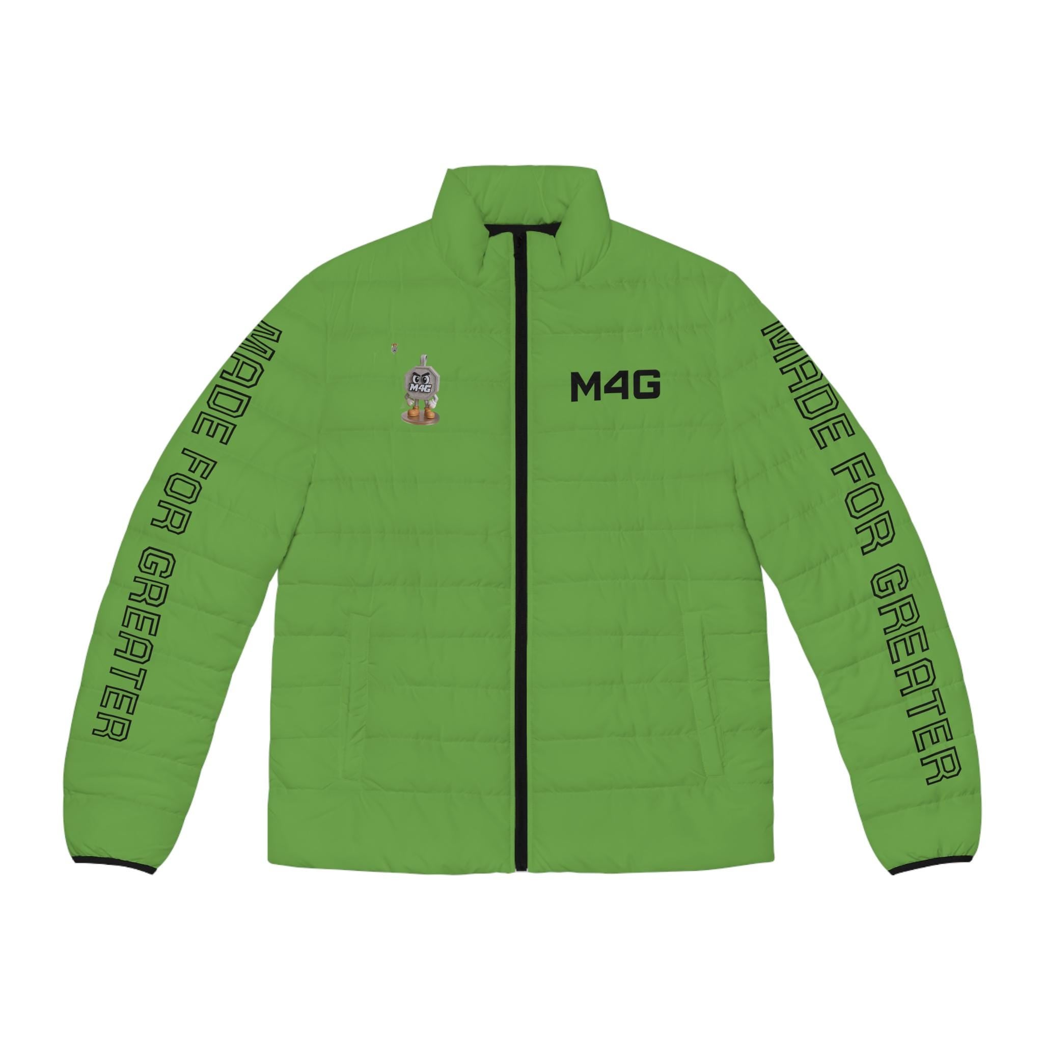 M4G Men's Green Puffer Jacket