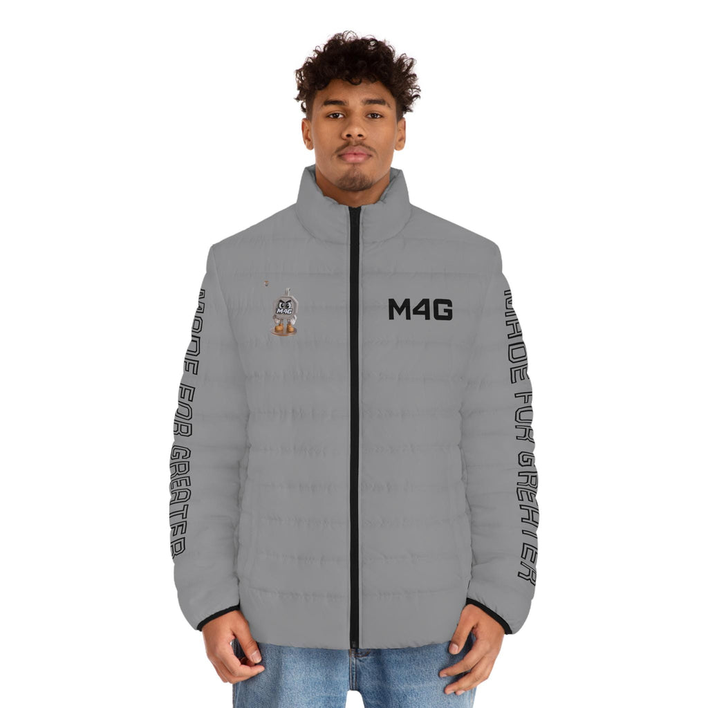 M4G Grey Men's Puffer Jacket