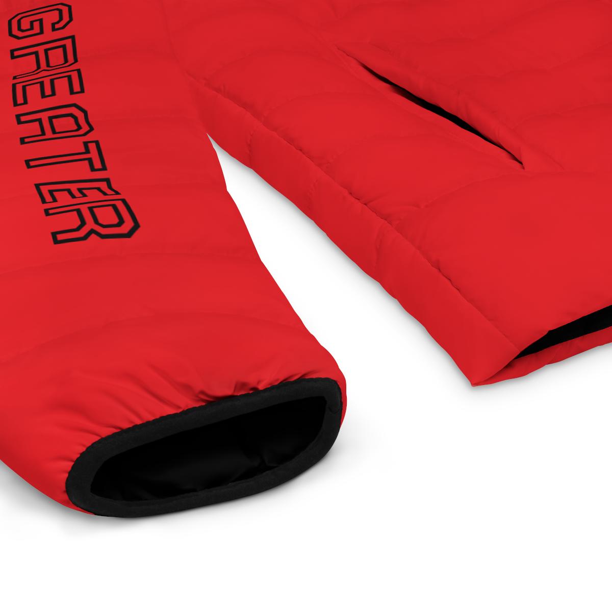 M4G Red Men's Puffer Jacket