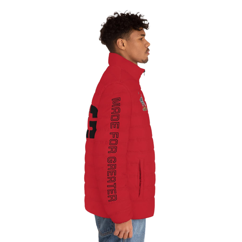 M4G Men's Dark Red Puffer Jacket