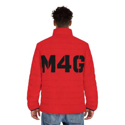 M4G Red Men's Puffer Jacket
