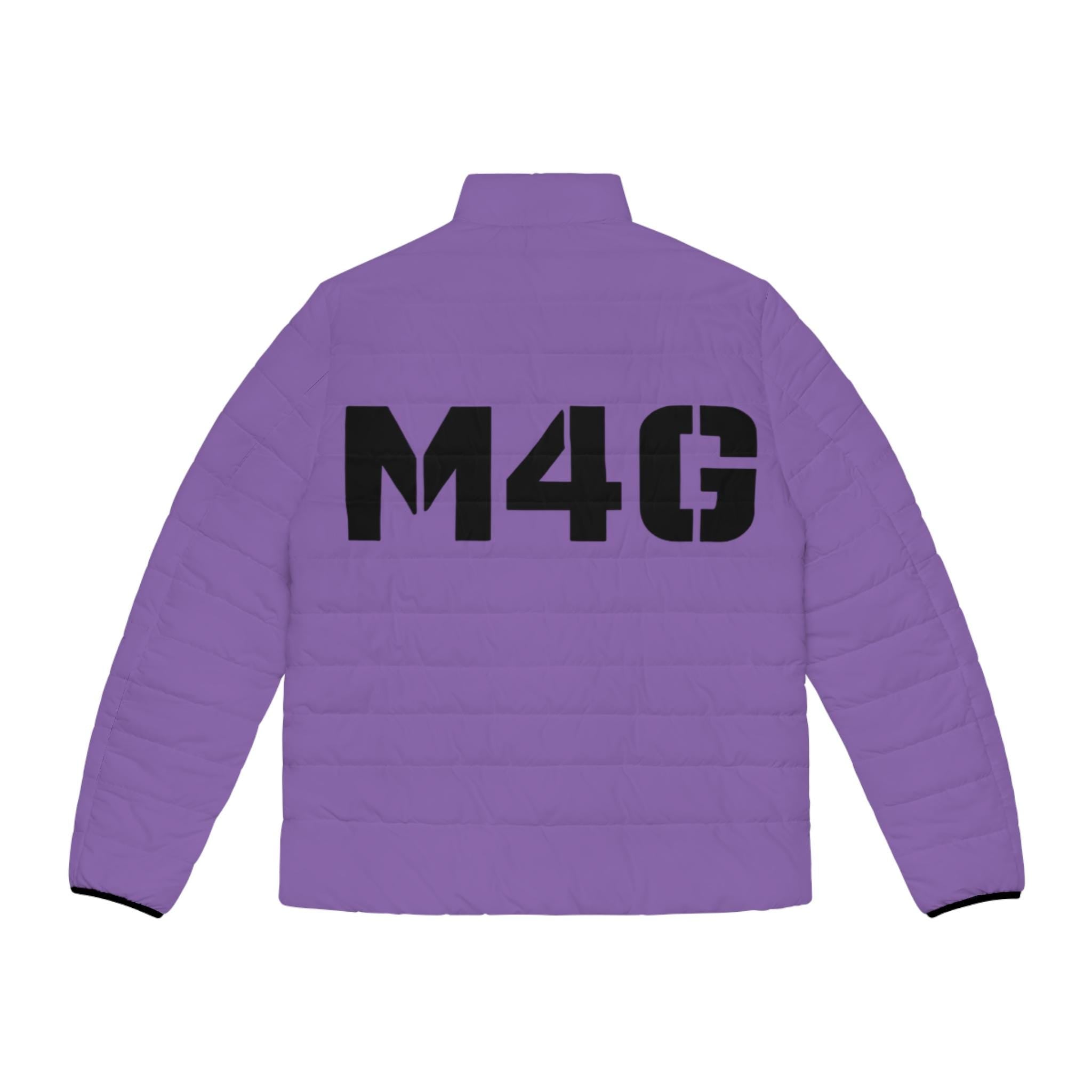M4G Men's Light Purple Puffer Jacket