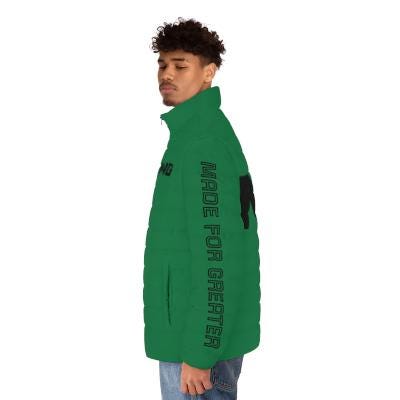 M4G Dark Green Men's Puffer Jacket