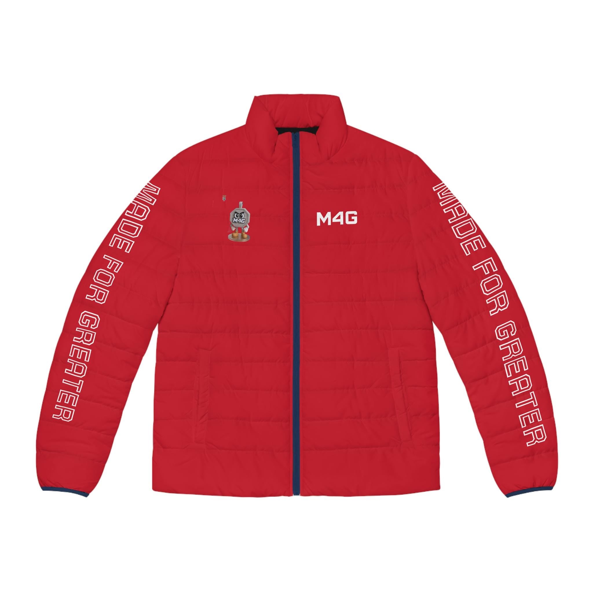M4G Crimson Red Puffer Jacket