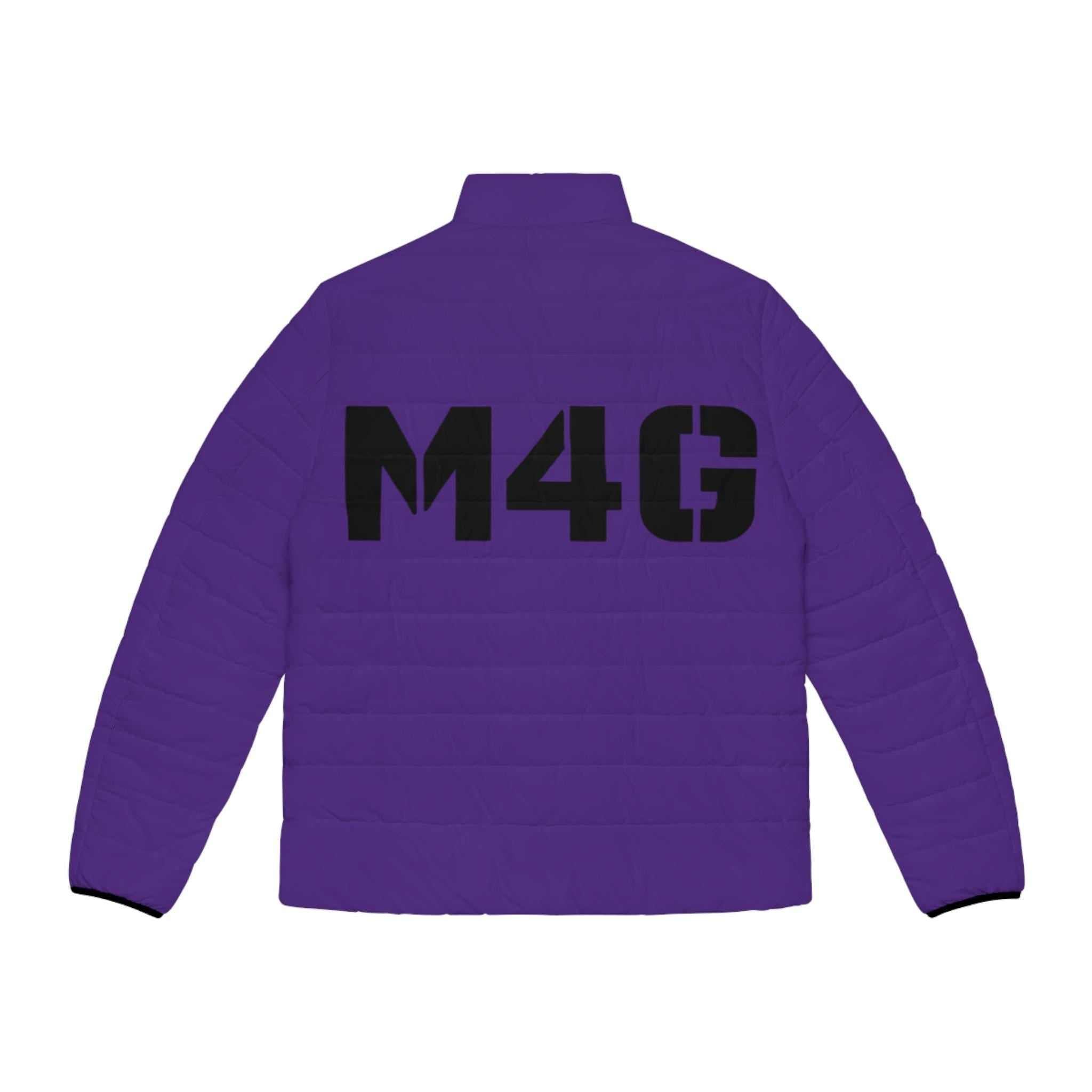 M4G Purple Men's Puffer Jacket