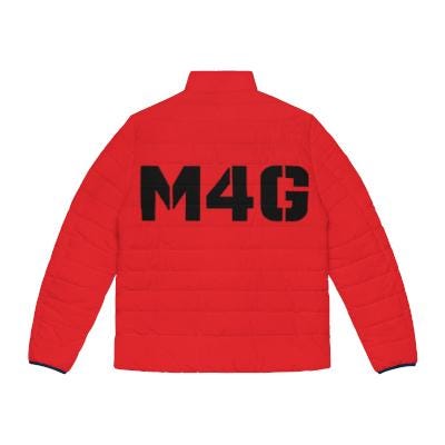 M4G Red Men's Puffer Jacket