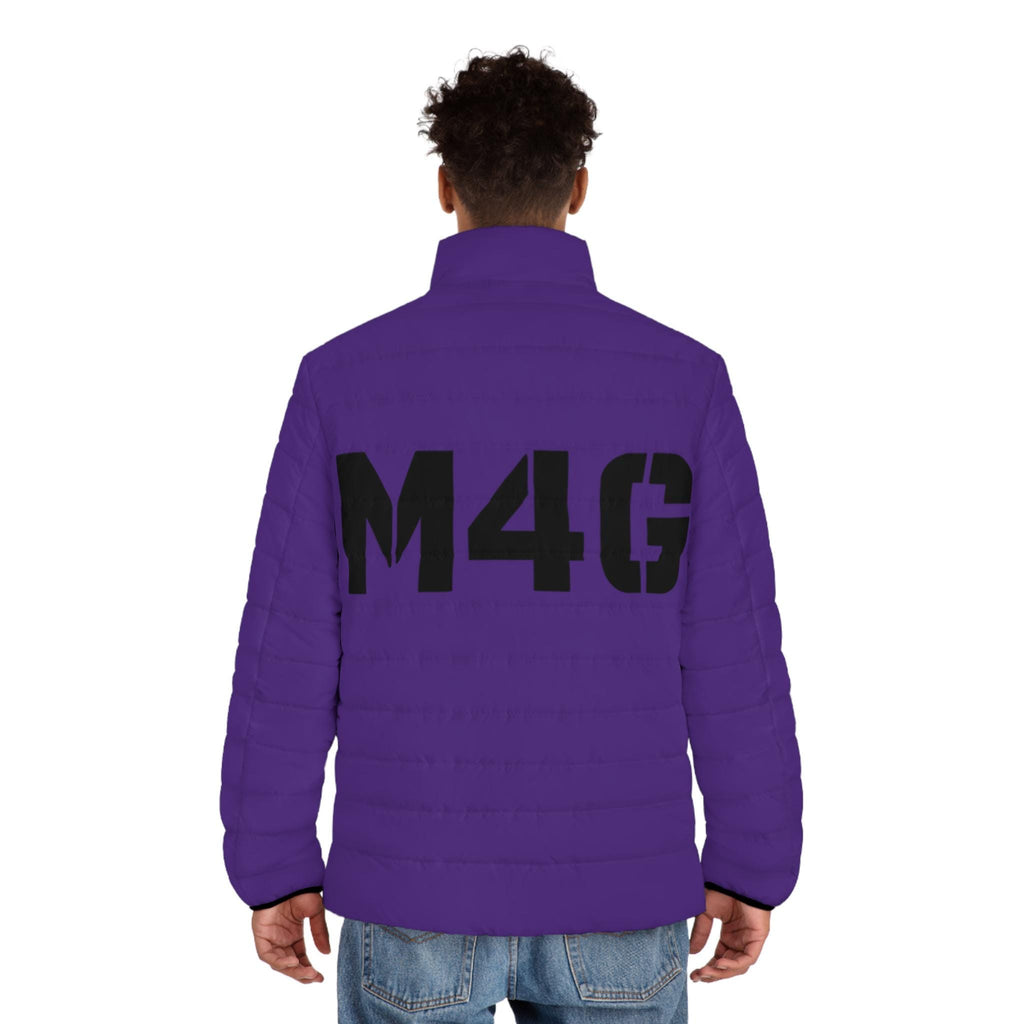 M4G Purple Men's Puffer Jacket
