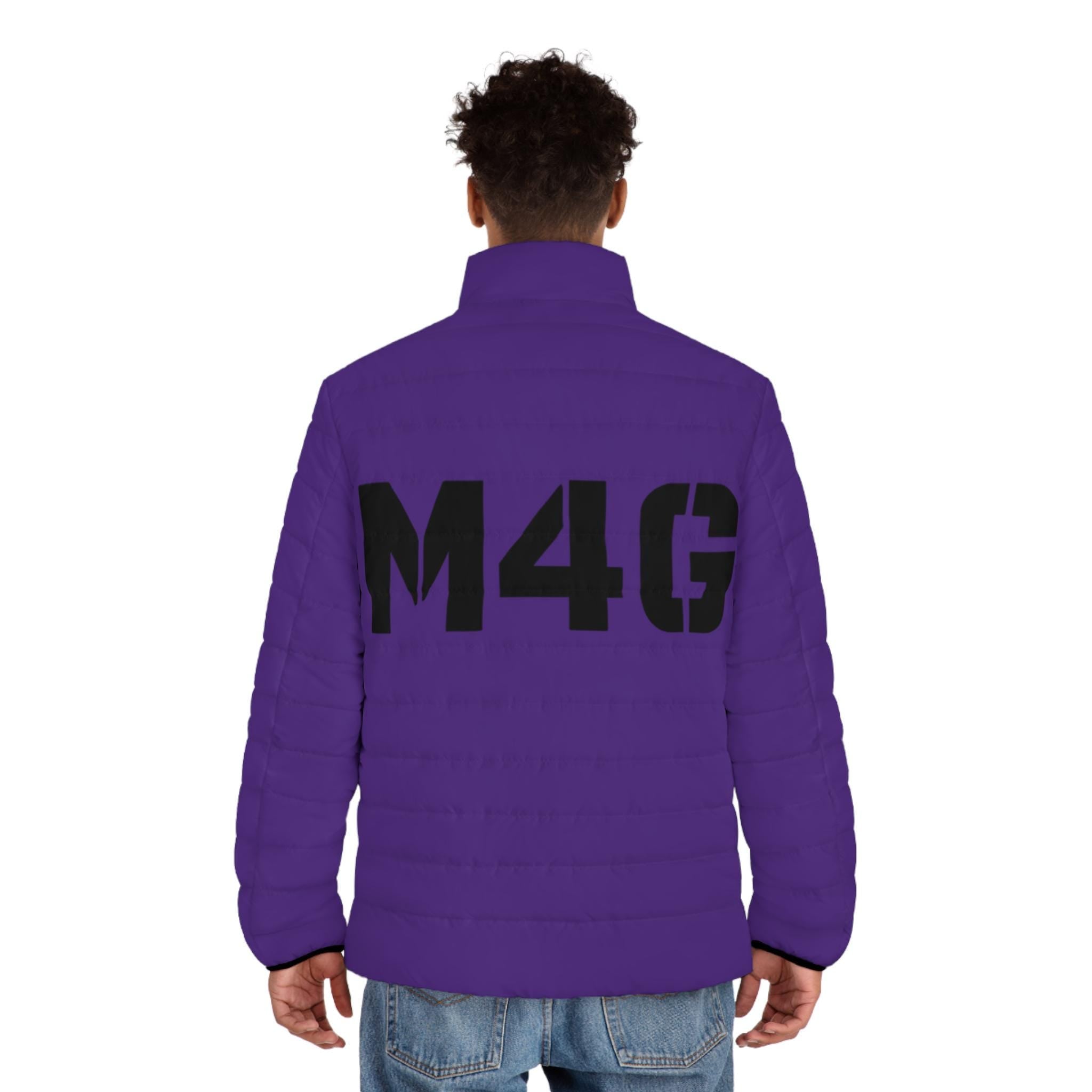 M4G Purple Men's Puffer Jacket