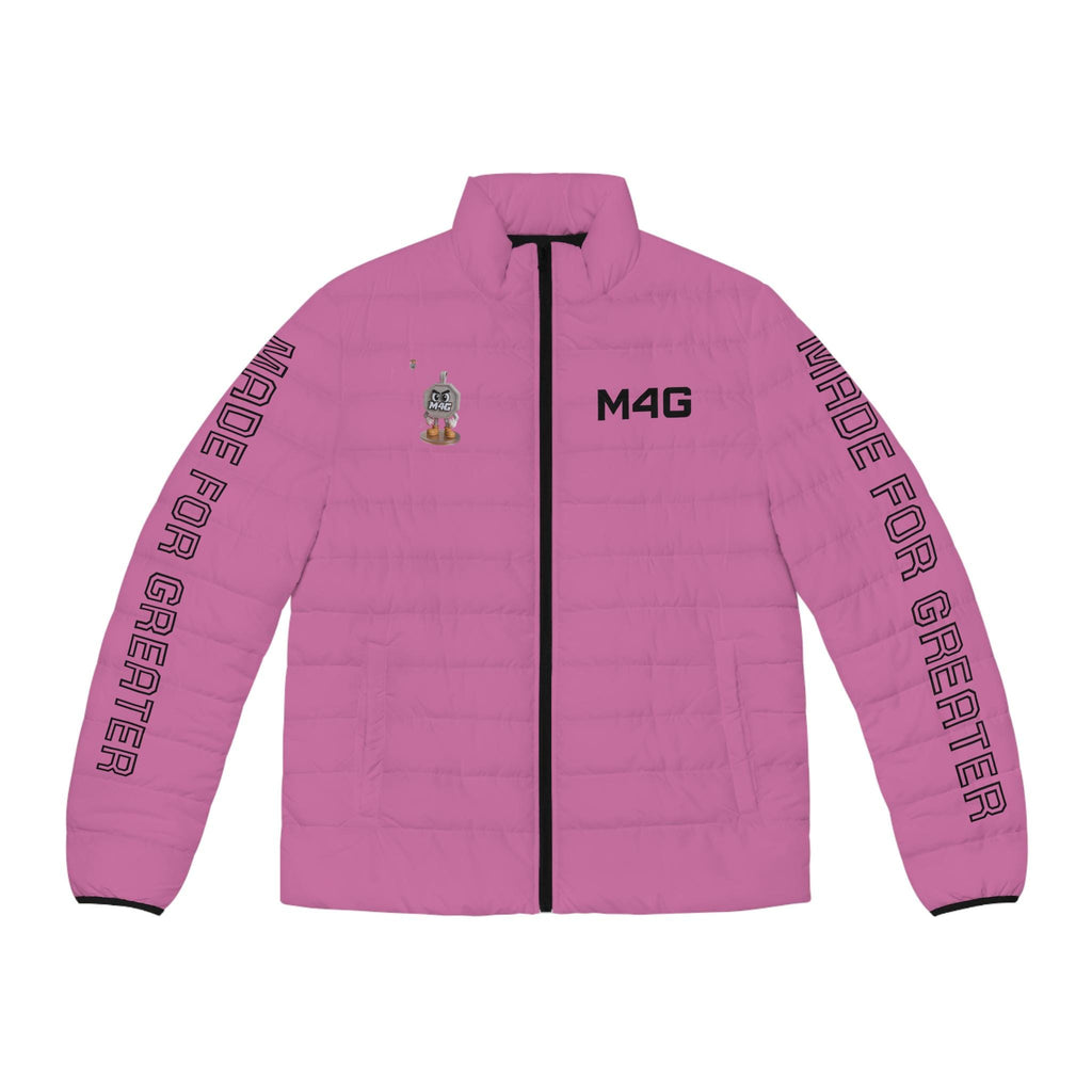 M4G Light pink Men's Puffer Jacket