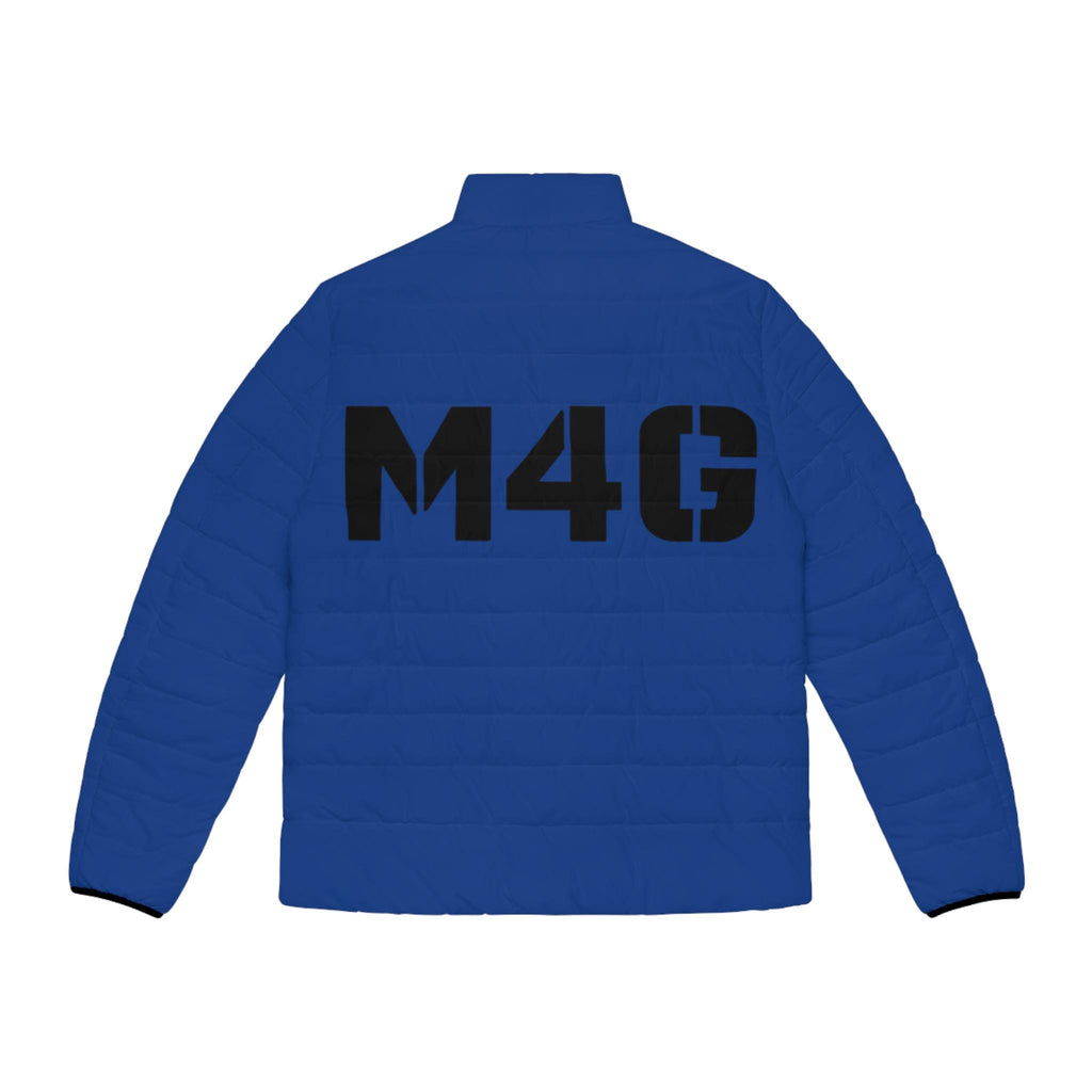 M4G Royal Blue Men's Puffer Jacket