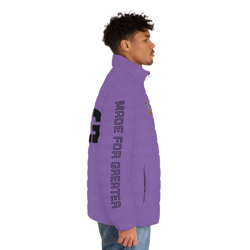 M4G Men's Light Purple Puffer Jacket