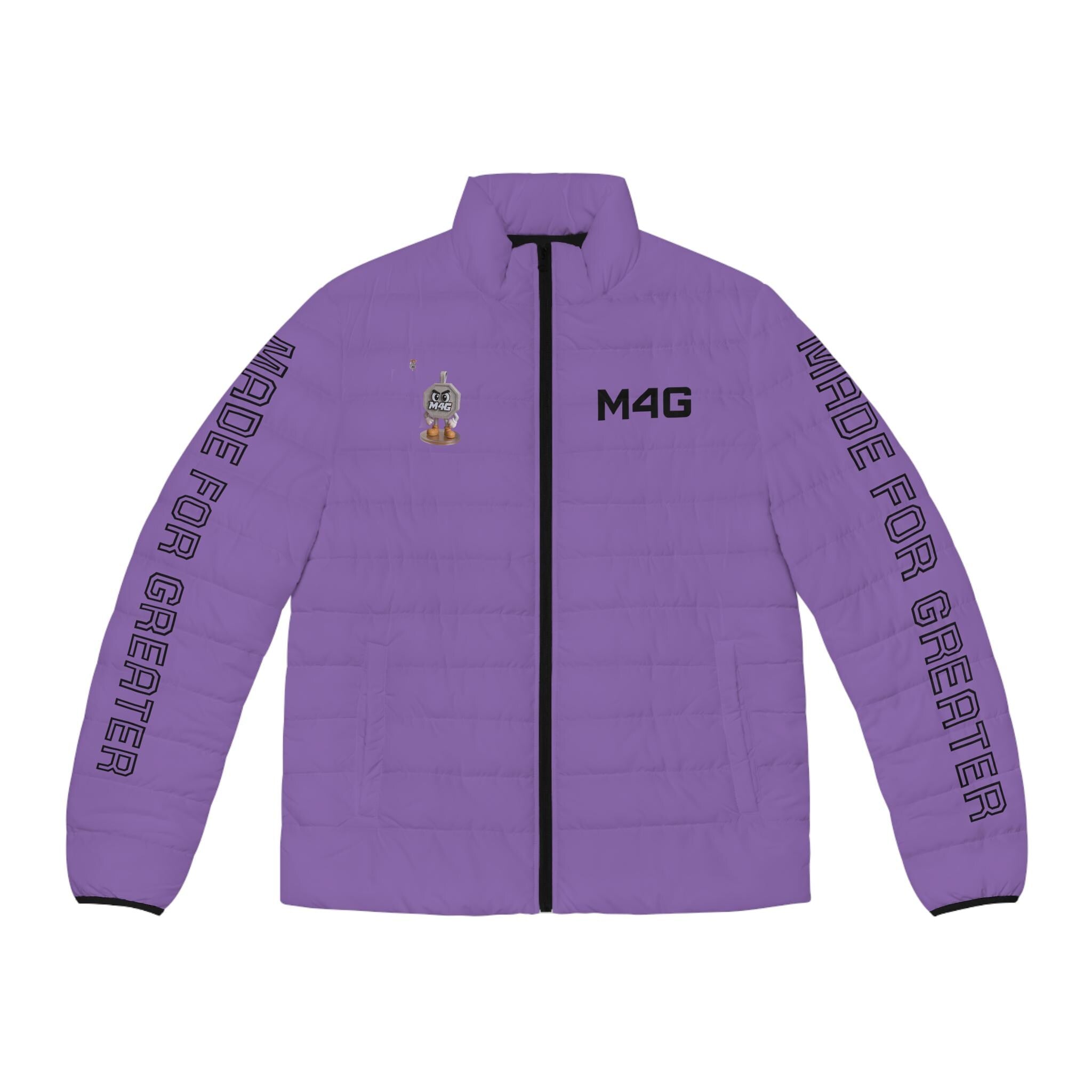 M4G Men's Light Purple Puffer Jacket