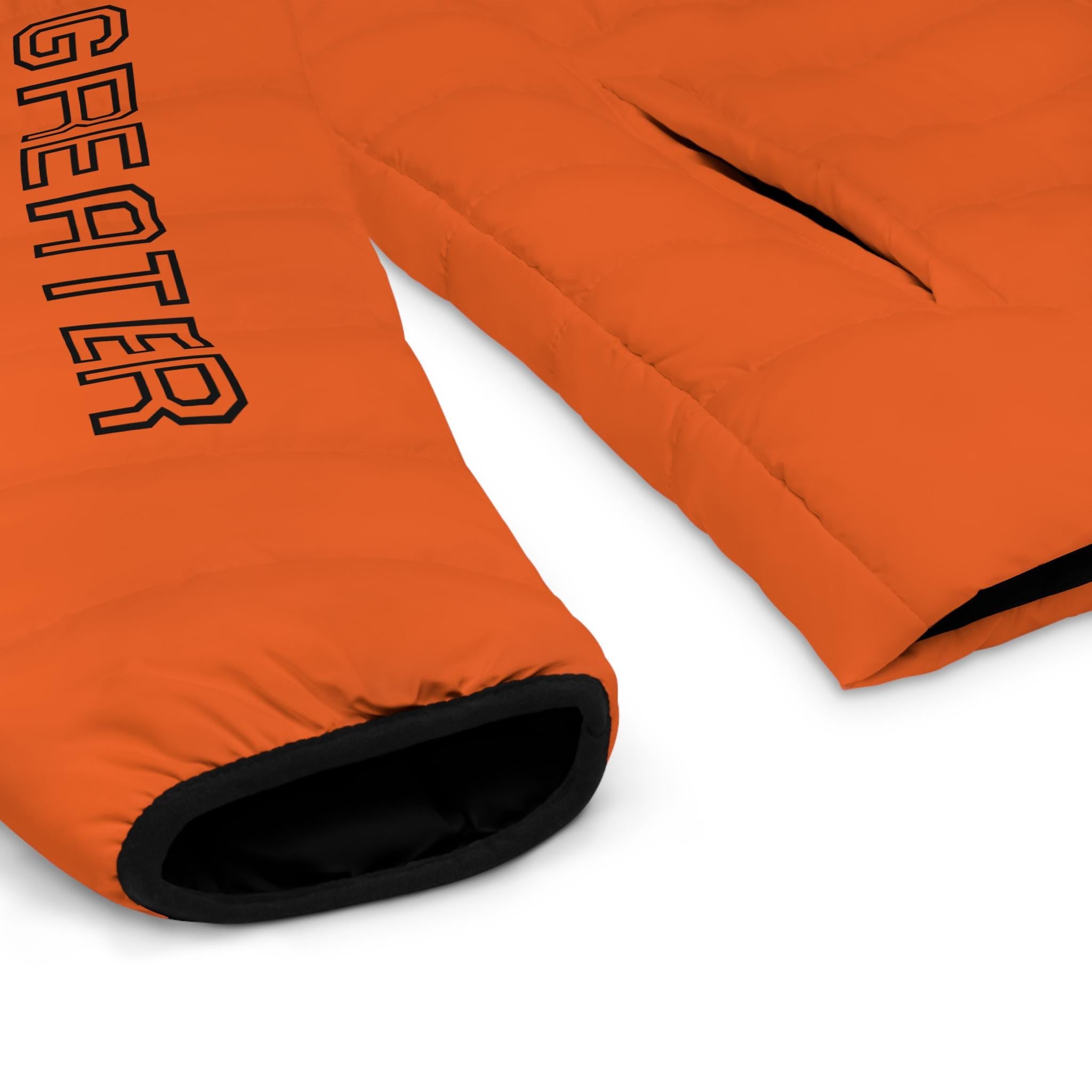 M4G Men's Orange Puffer Jacket