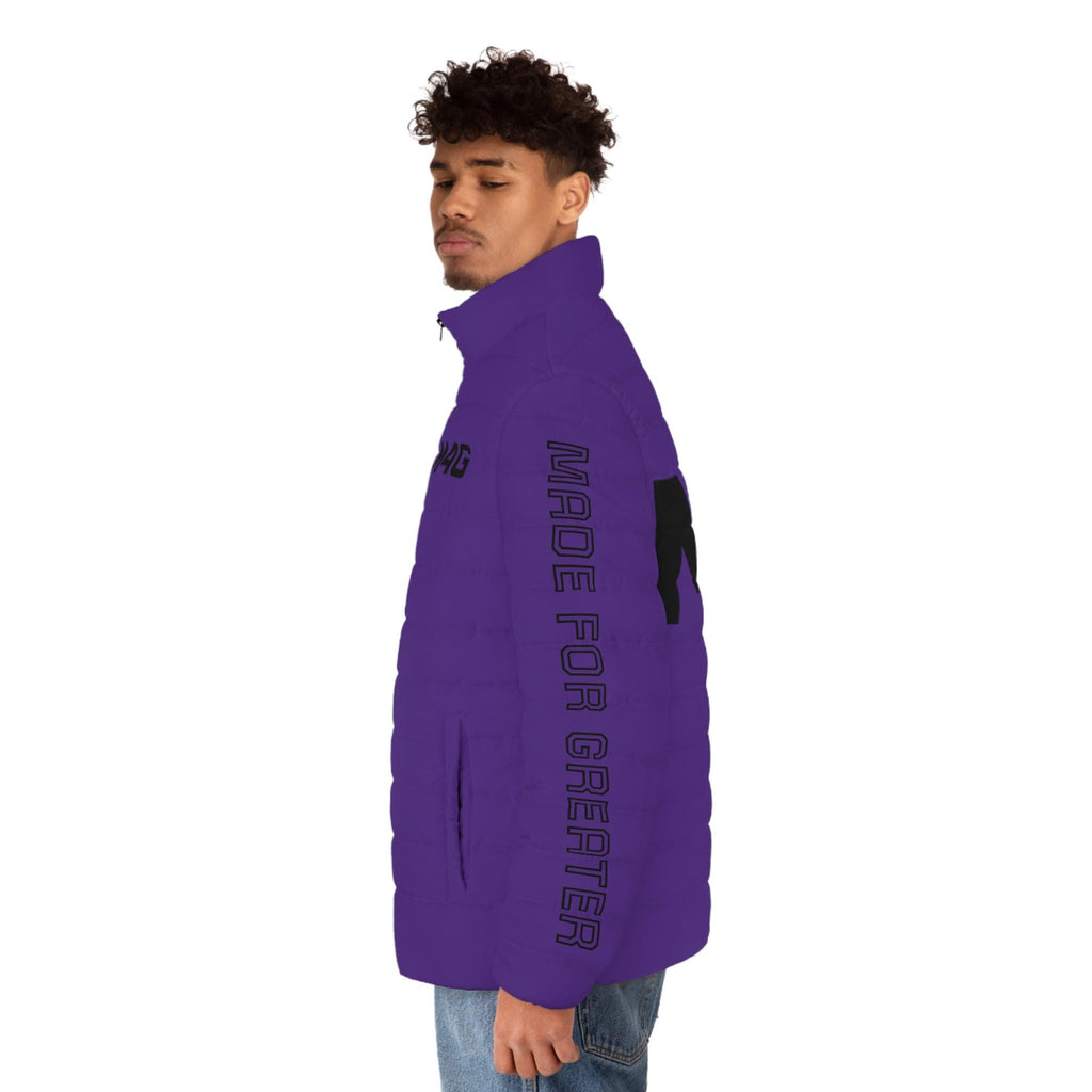 M4G Purple Men's Puffer Jacket