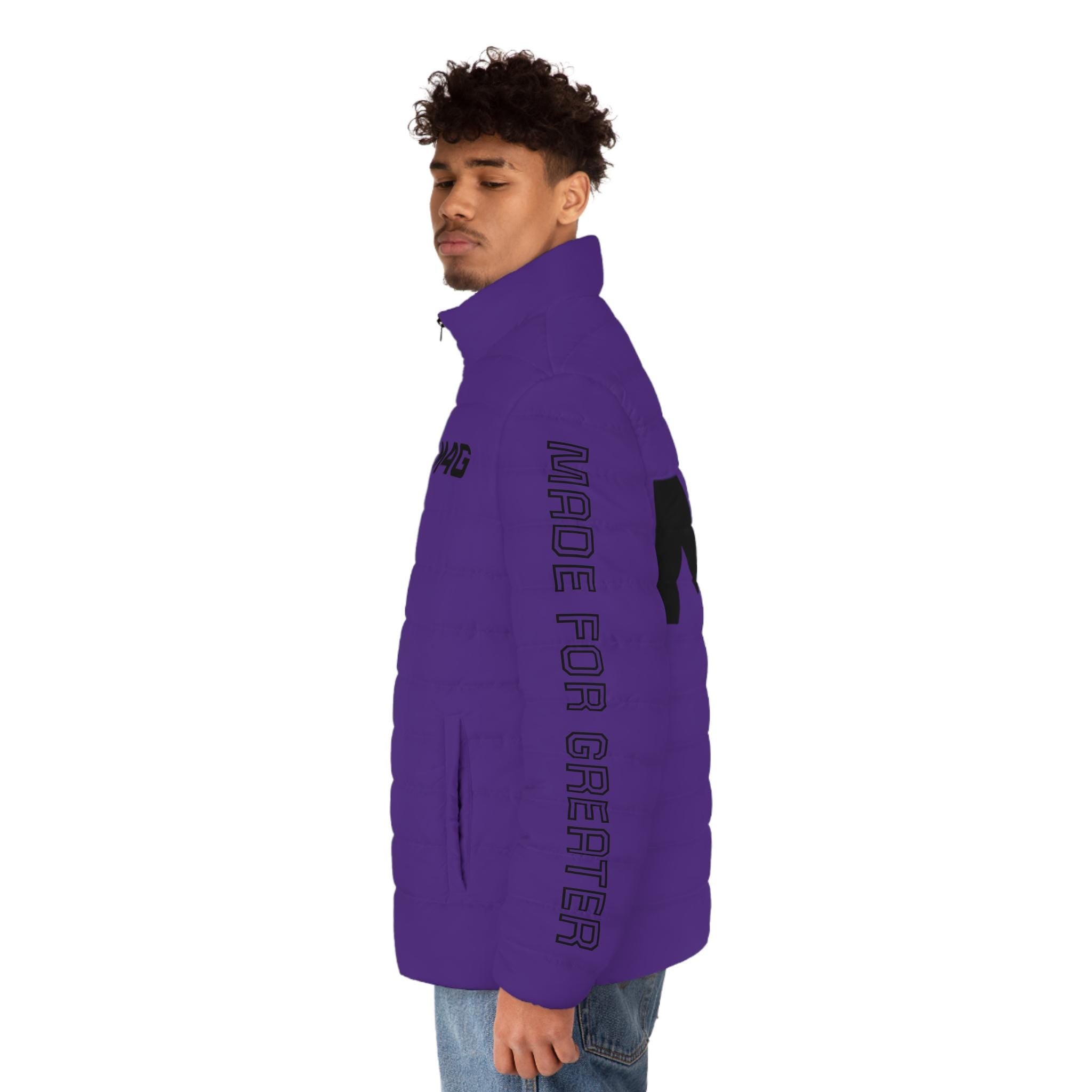 M4G Purple Men's Puffer Jacket
