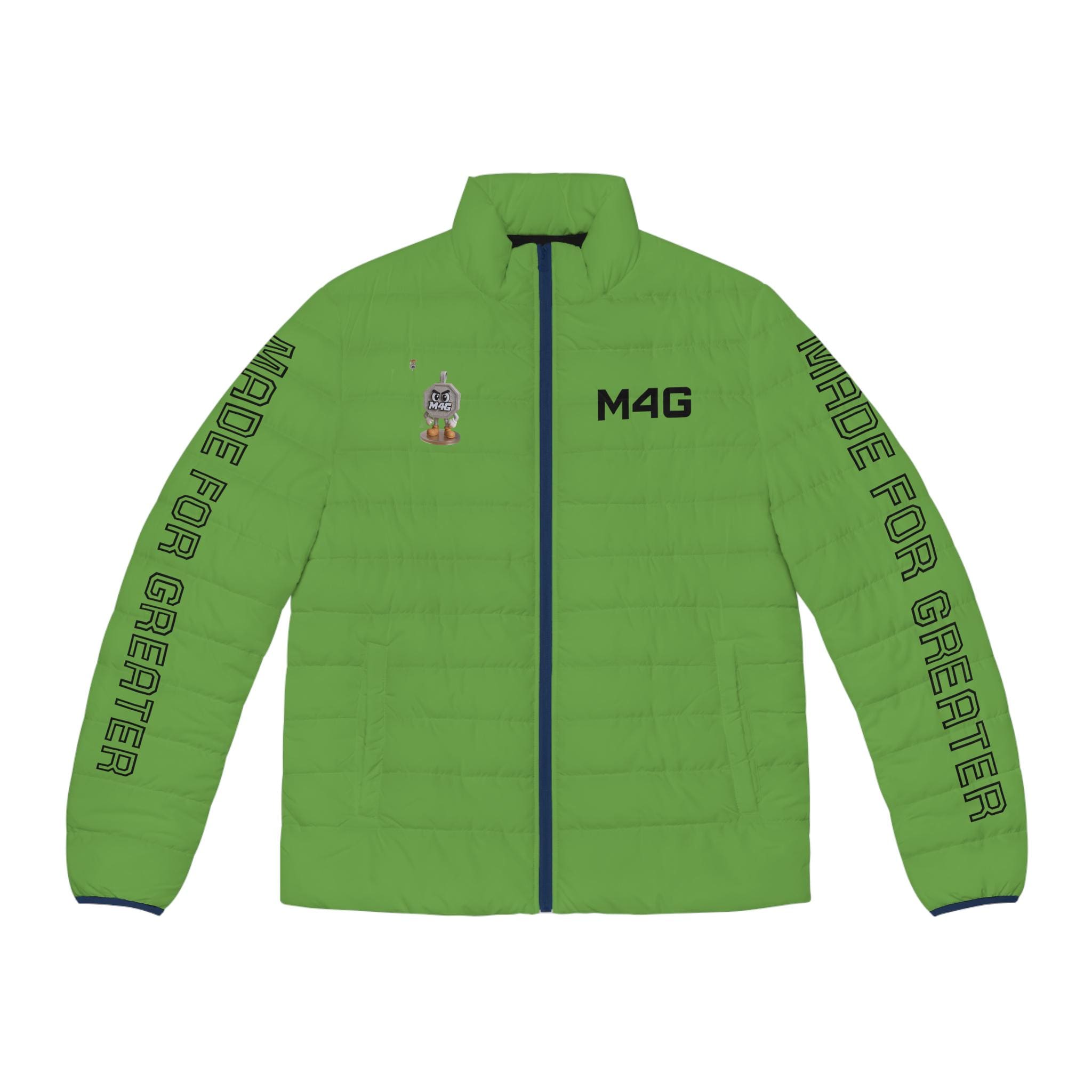 M4G Men's Green Puffer Jacket