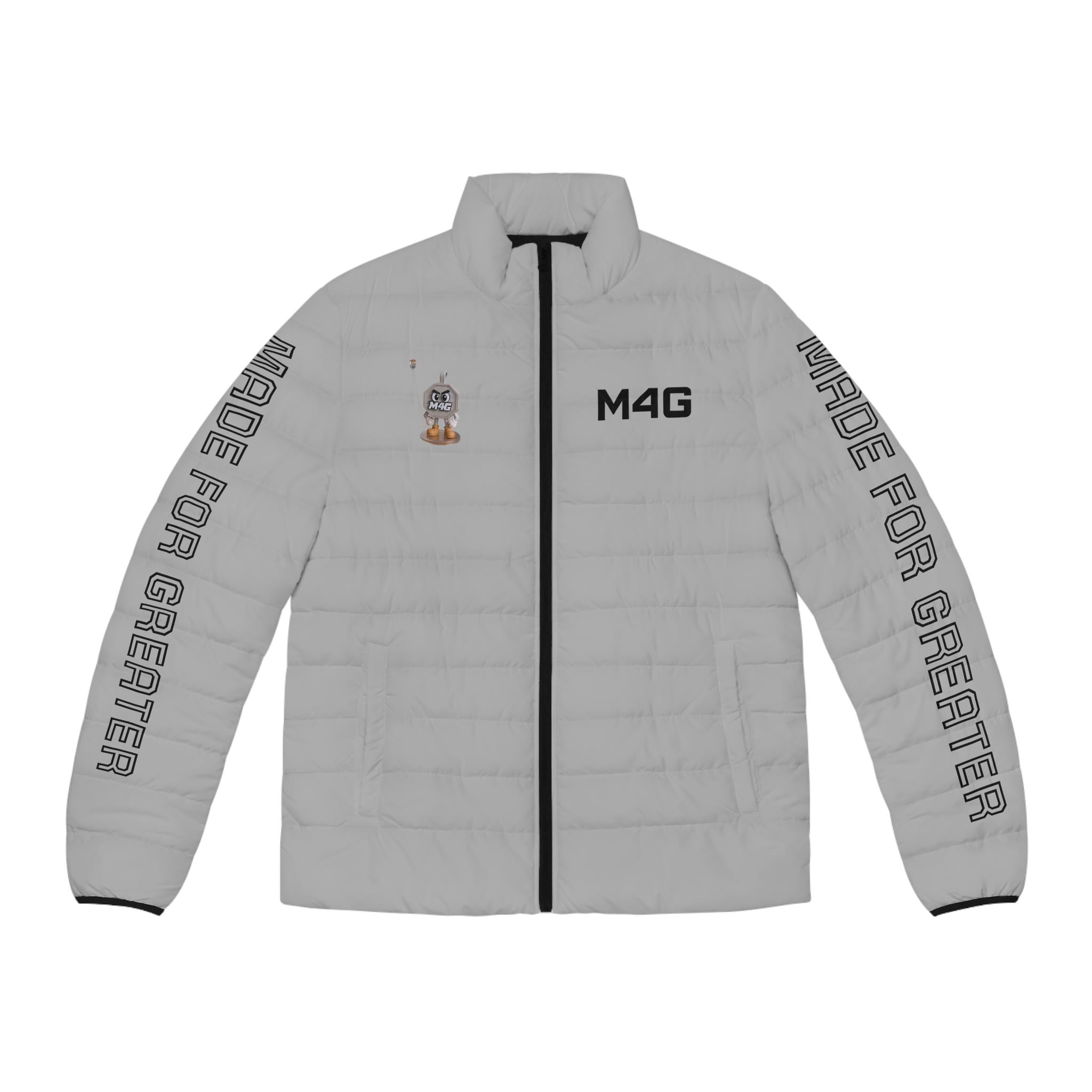 M4G Light Grey Men's Puffer Jacket