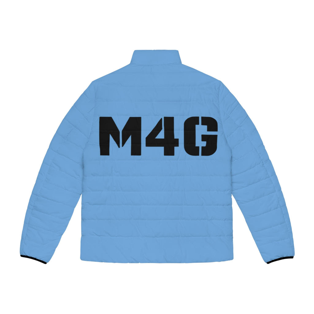 M4G Light Blue Men's Puffer Jacket