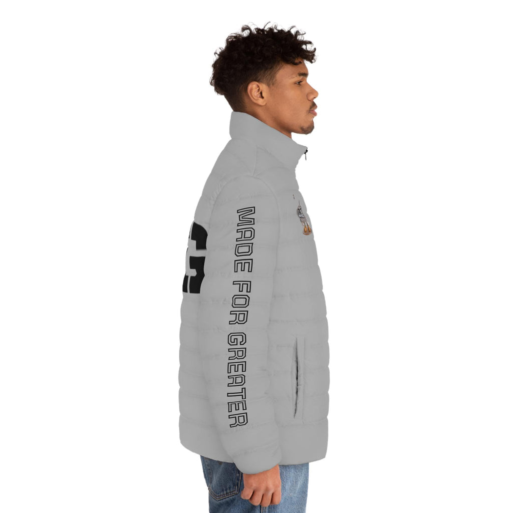 M4G Light Grey Men's Puffer Jacket