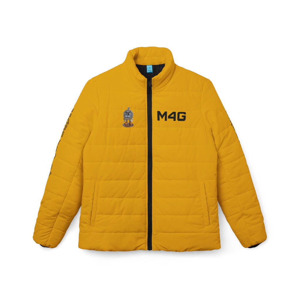 Yellow M4G Edition Women Puffer Jacket