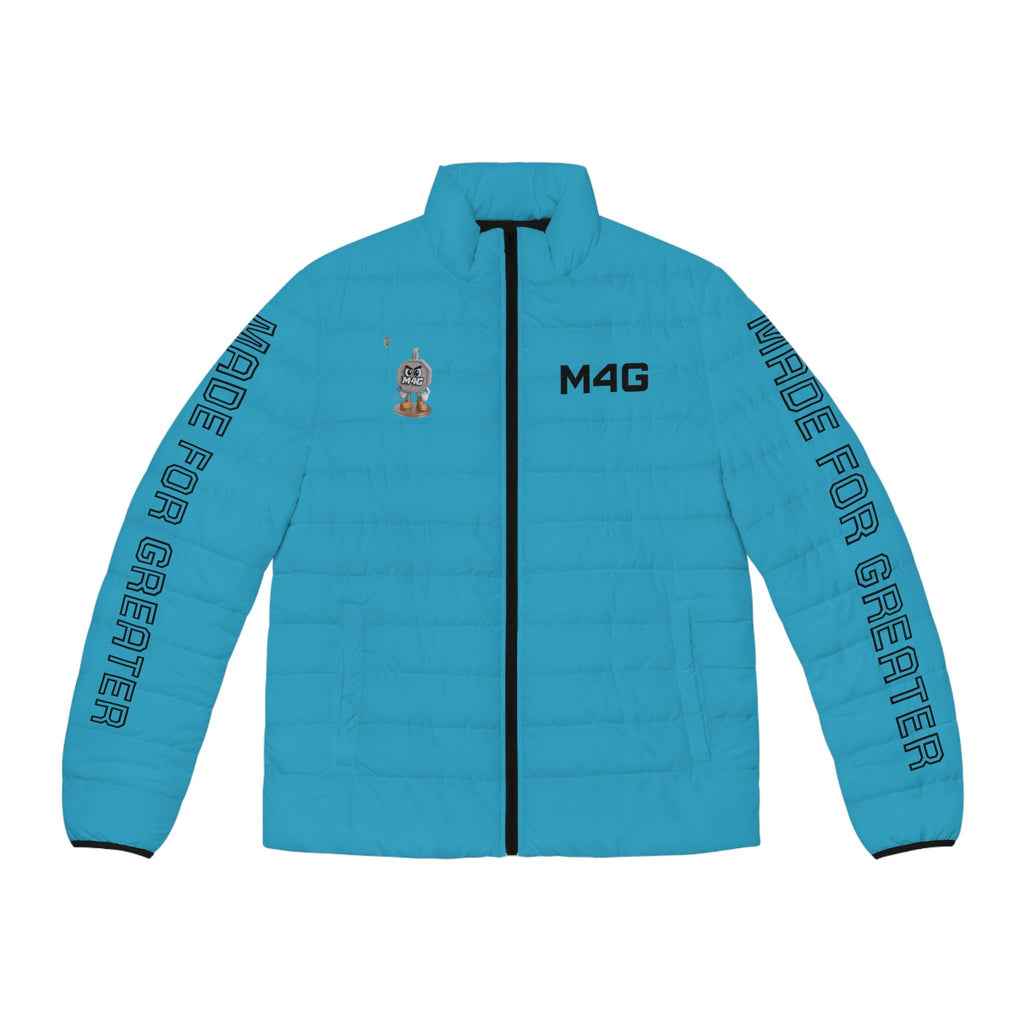 M4G Turquoise Men's Puffer Jacket