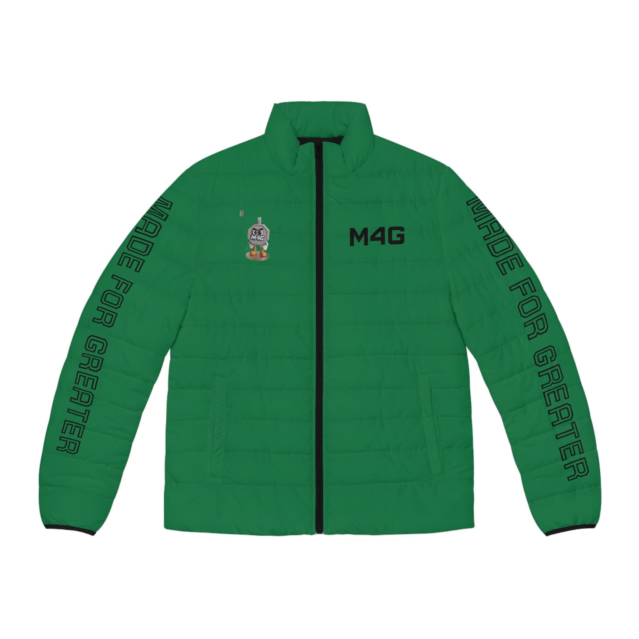 M4G Dark Green Men's Puffer Jacket