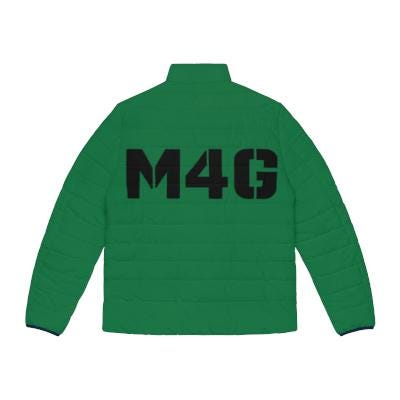 M4G Dark Green Men's Puffer Jacket