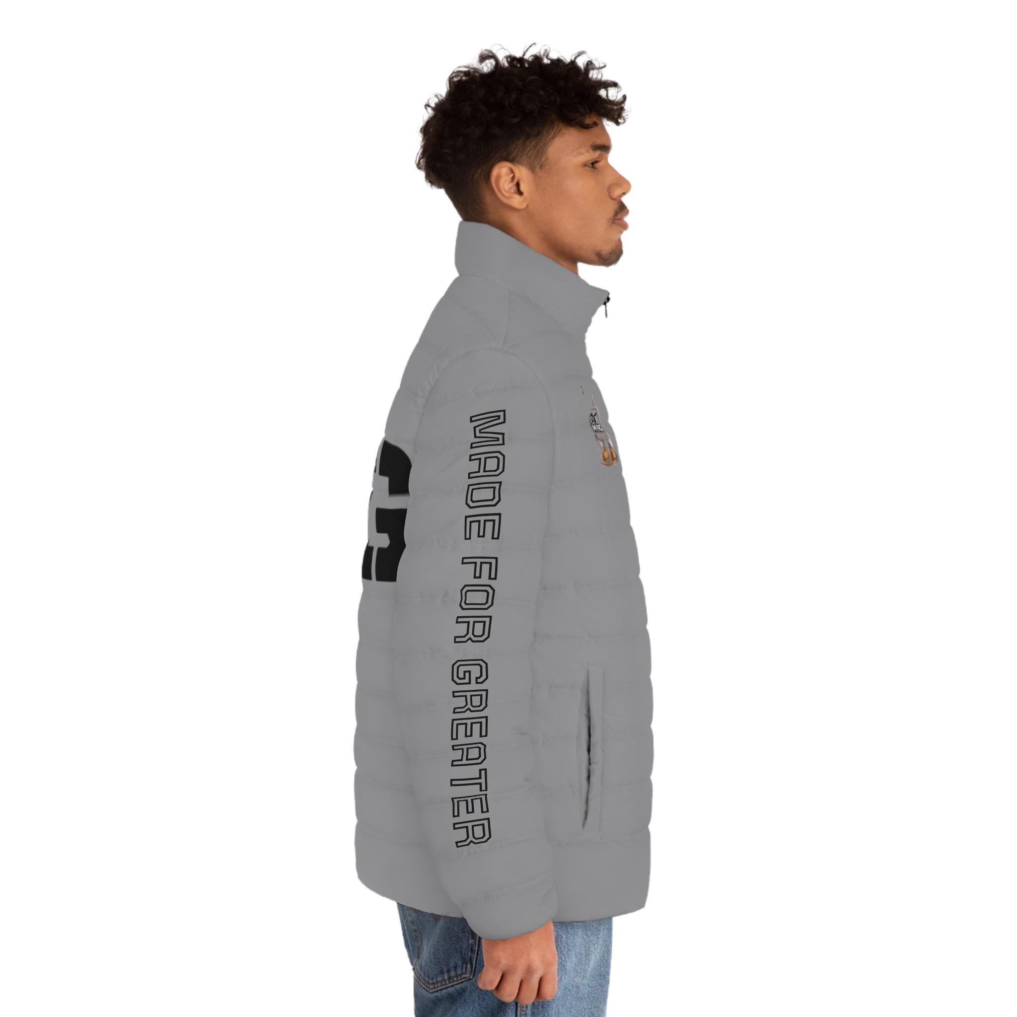 M4G Grey Men's Puffer Jacket
