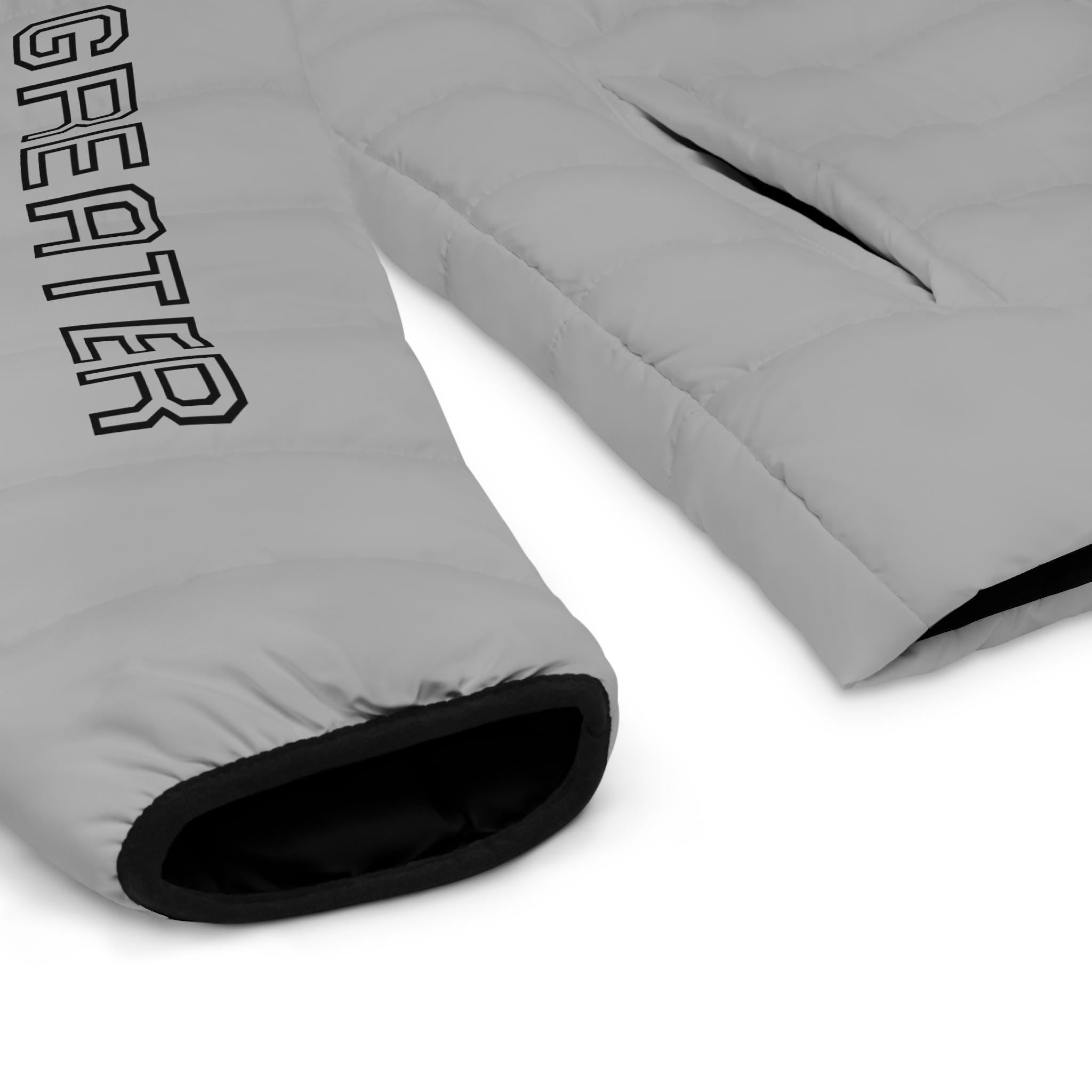 M4G Light Grey Men's Puffer Jacket