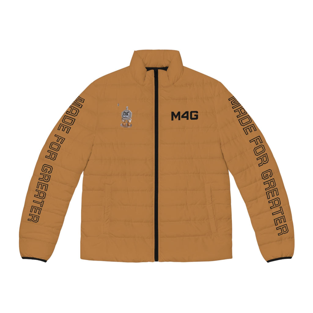 M4G Men's Light Brown Puffer Jacket