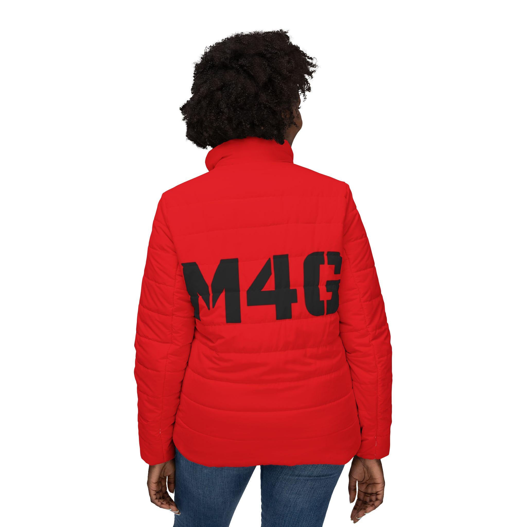 Dark Red Women M4G Original Edition Puffer Jacket