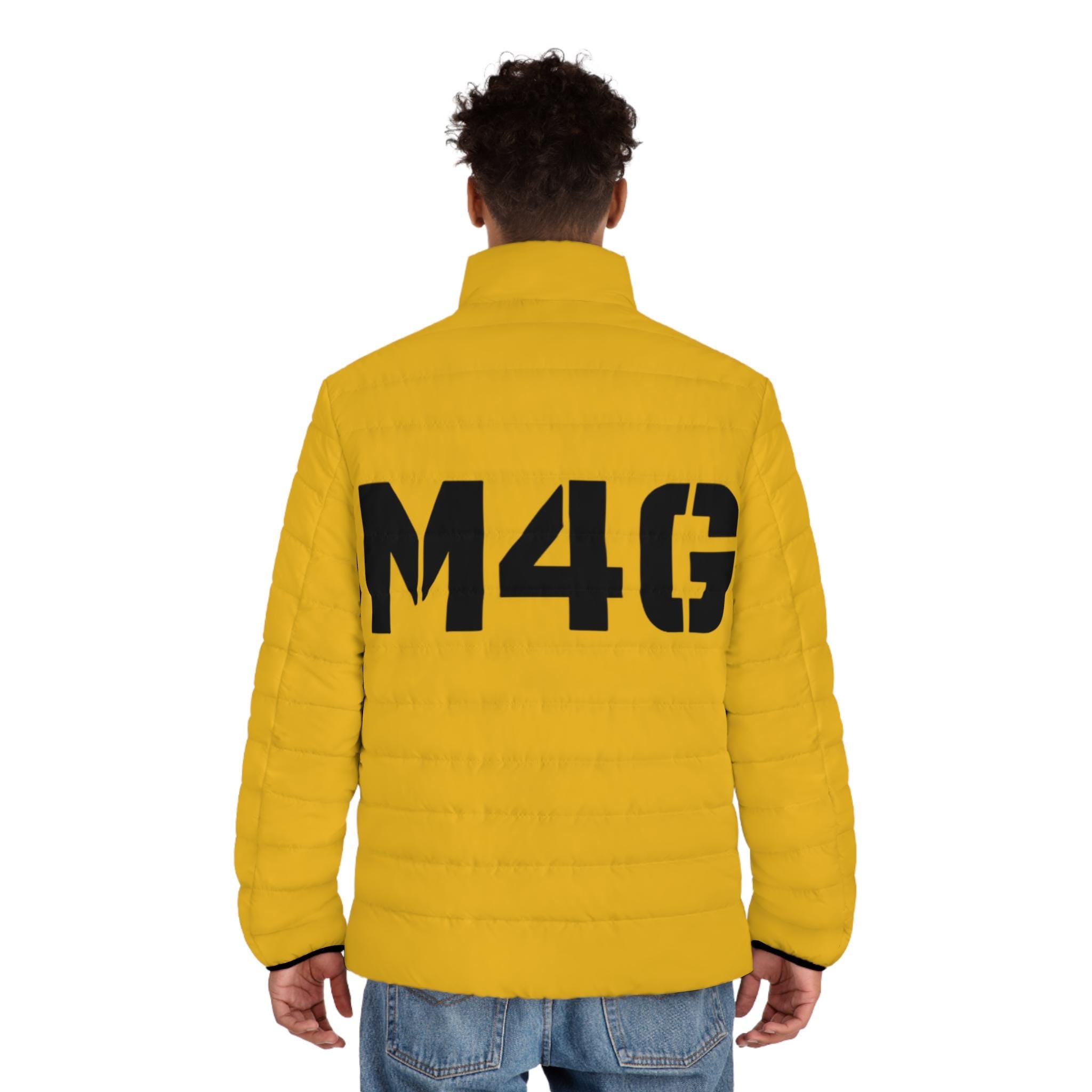 M4G Men's Yellow Puffer Jacket