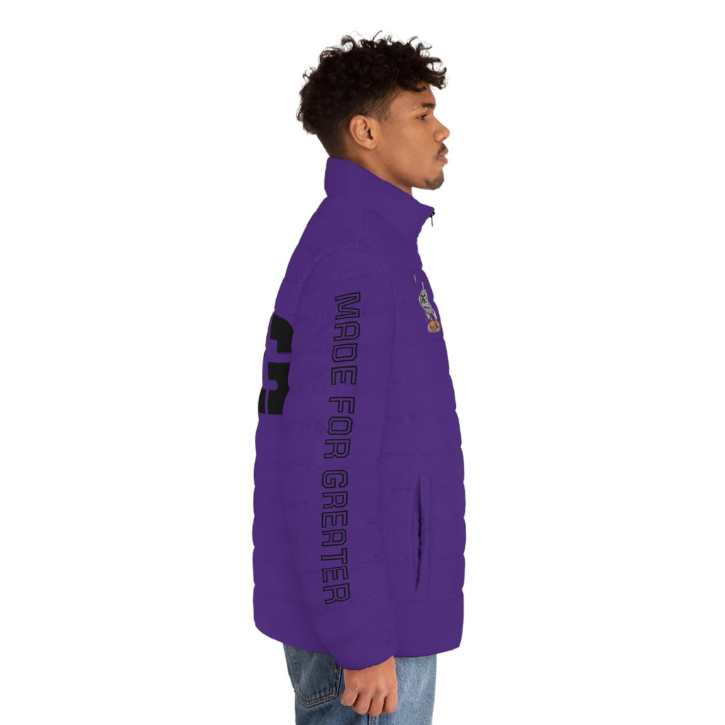 M4G Purple Men's Puffer Jacket