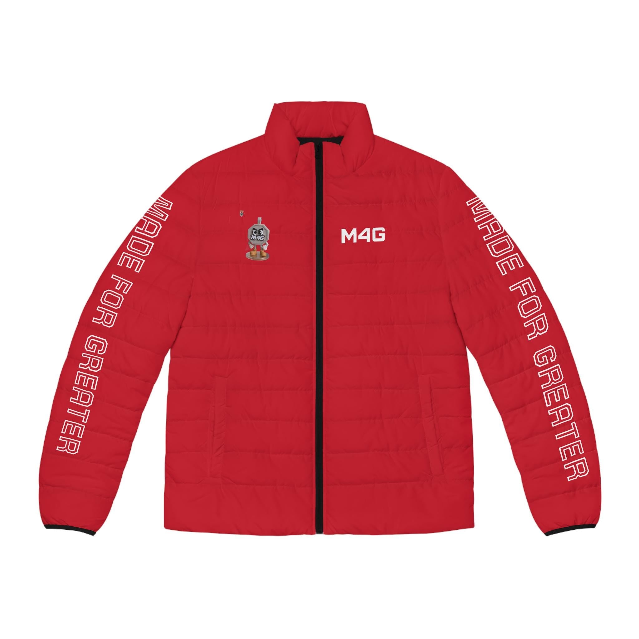 M4G Crimson Red Puffer Jacket