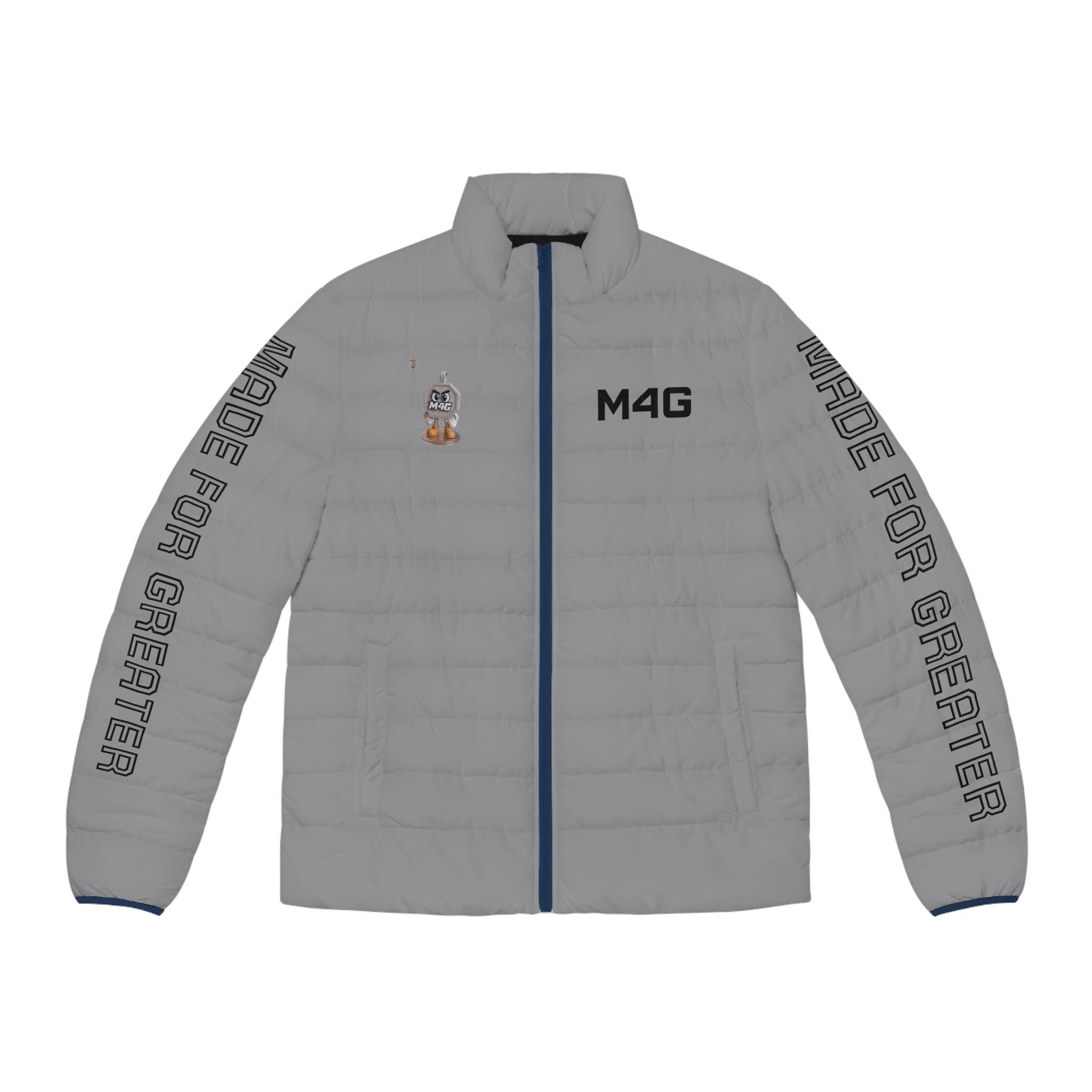 M4G Grey Men's Puffer Jacket