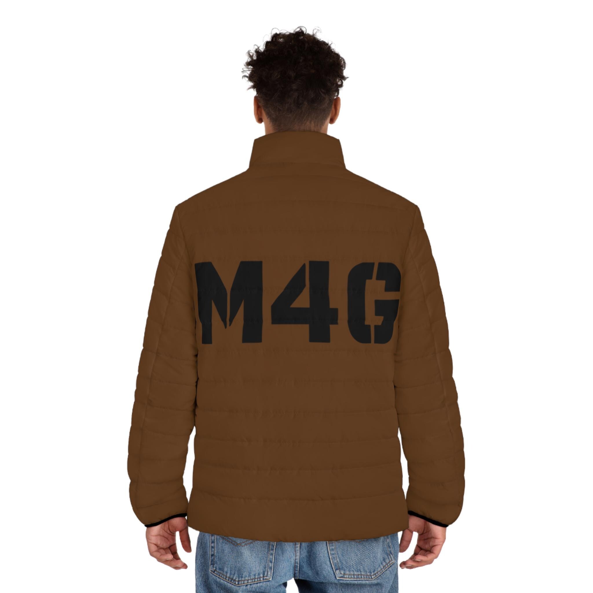 M4G Men's Brown Puffer Jacket