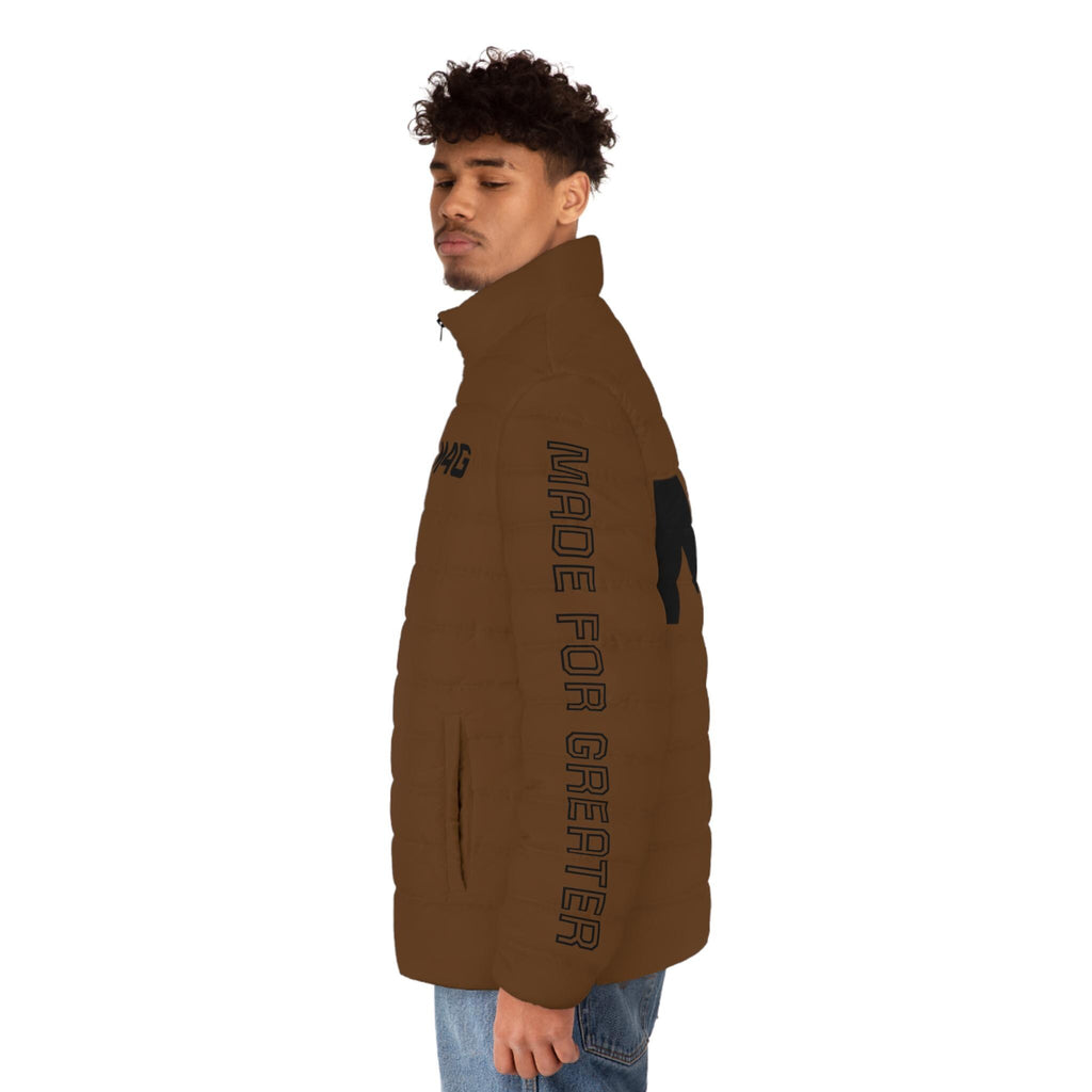 M4G Men's Brown Puffer Jacket