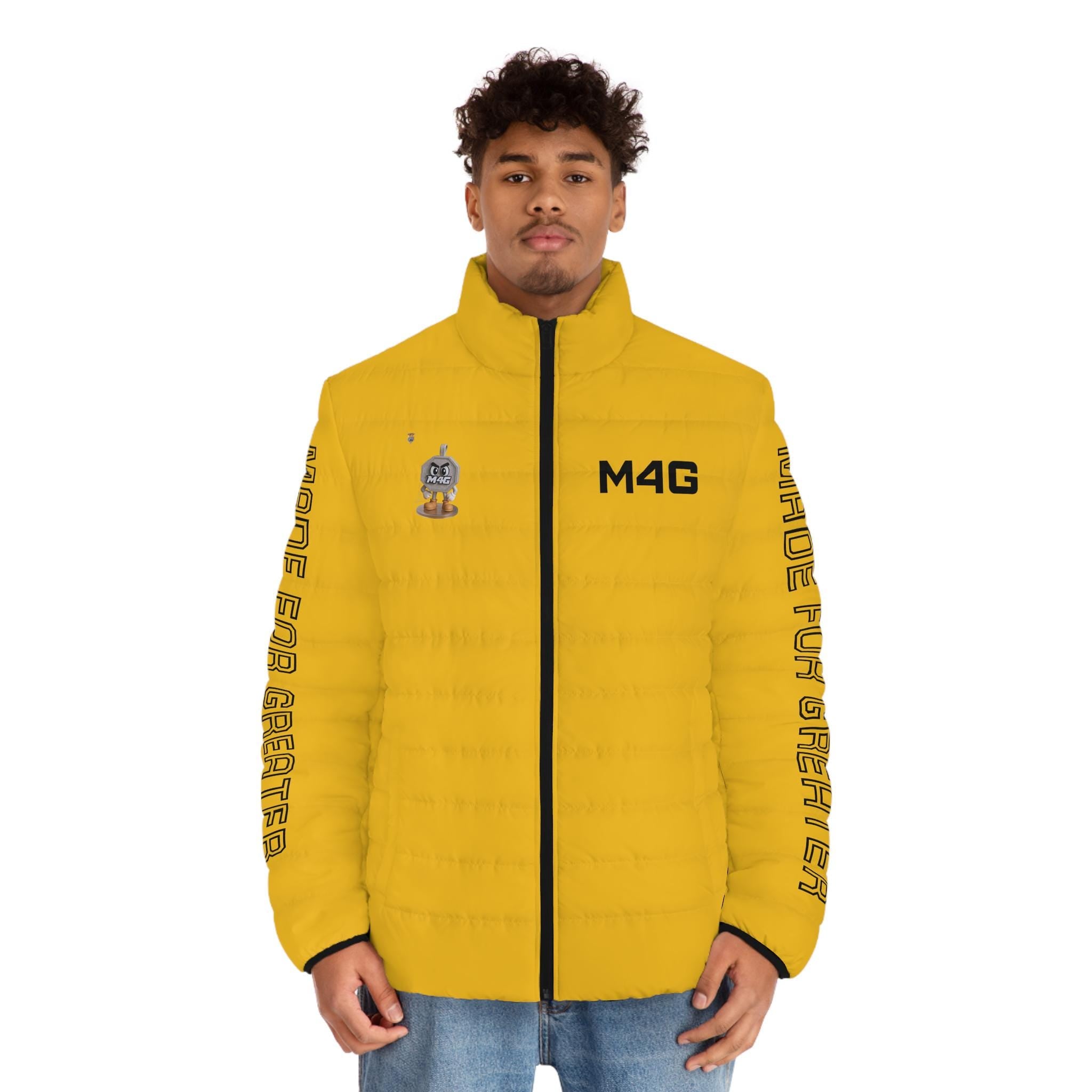 M4G Men's Yellow Puffer Jacket